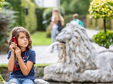 Hellbrunn Palace & Trick Fountains - Schlosspark Hellbrunn Palace & Trick Fountains - Child in the Palace Park with Audio Guide